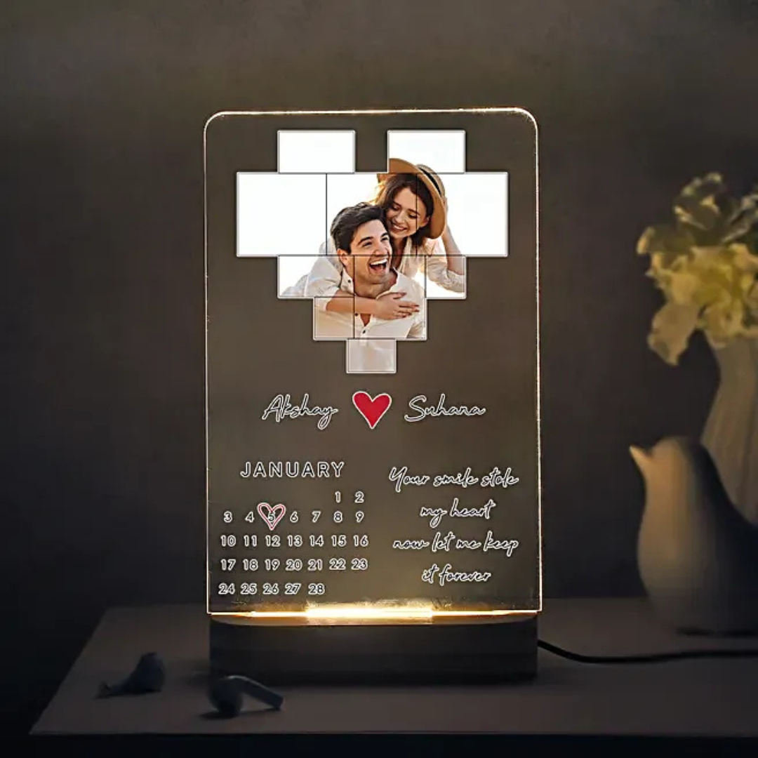 The Personal Touch: Customized Love LED Lamp